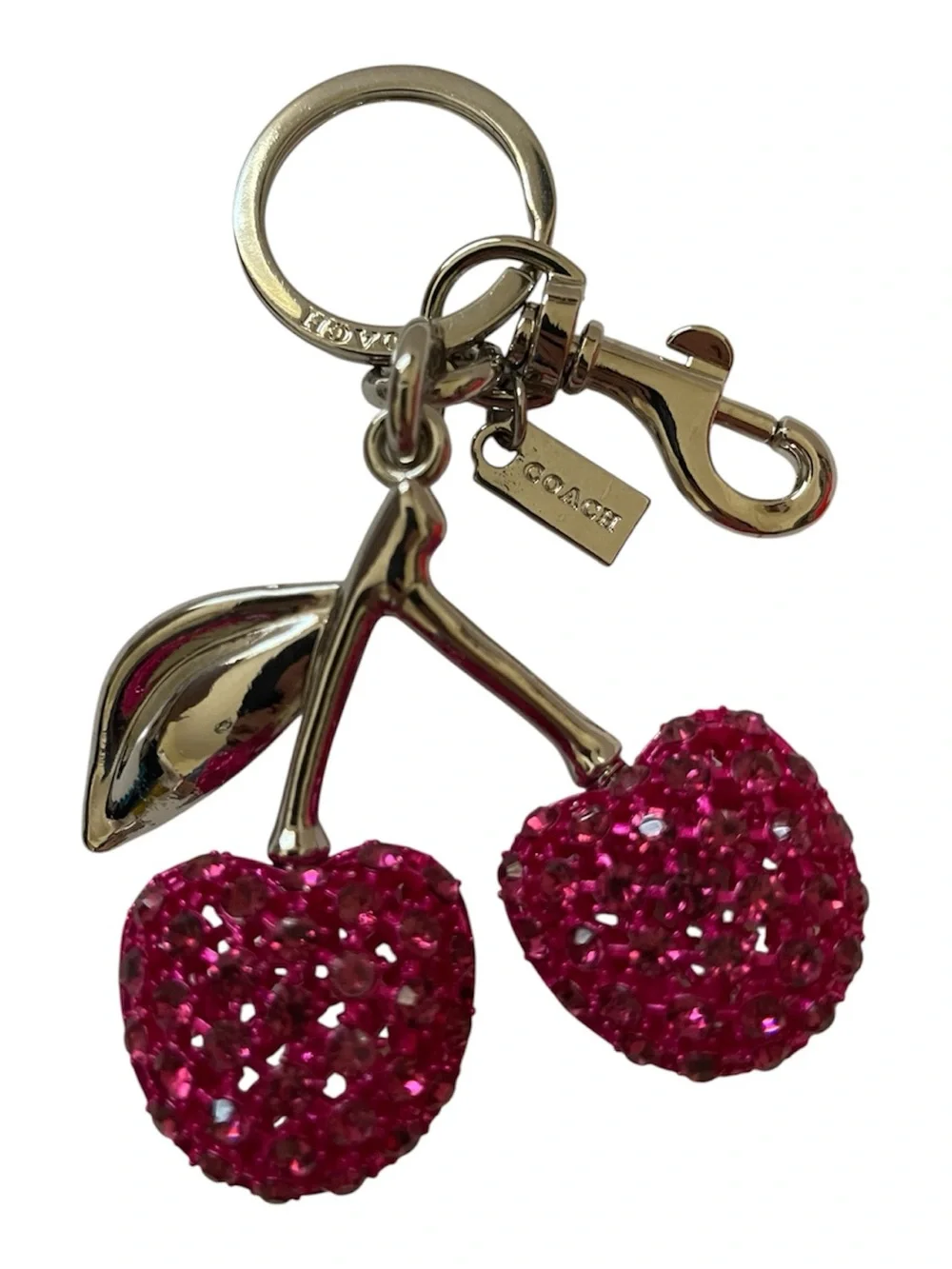 COACH Crystal Cherry Keychain/Bag Charm - NWOT **